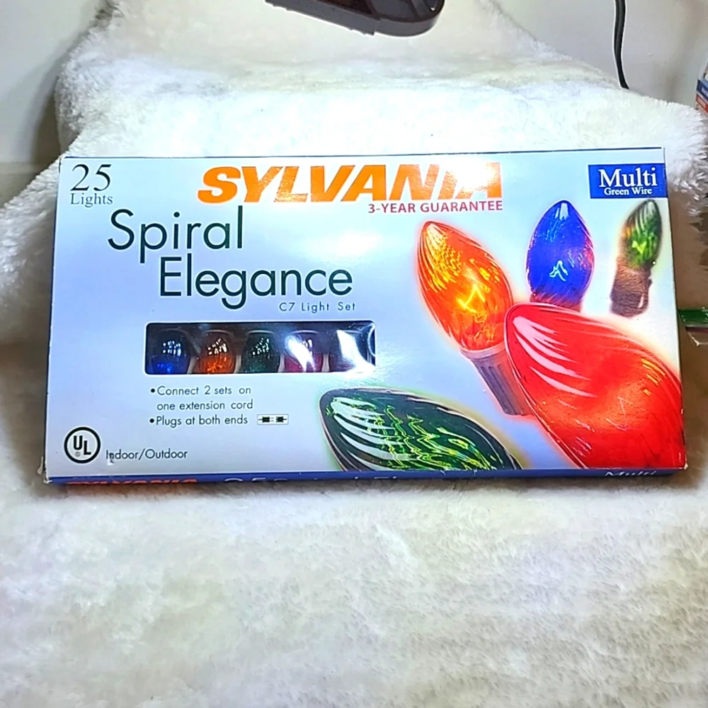 Christmas Lights  Set C 7 Spiral Elegance